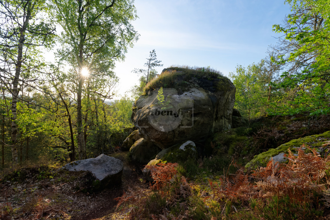 "Rochers de Haute-Pierre" stock image