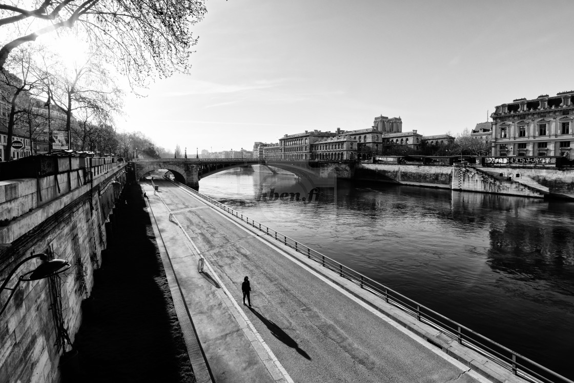 "Alone in Paris" stock image