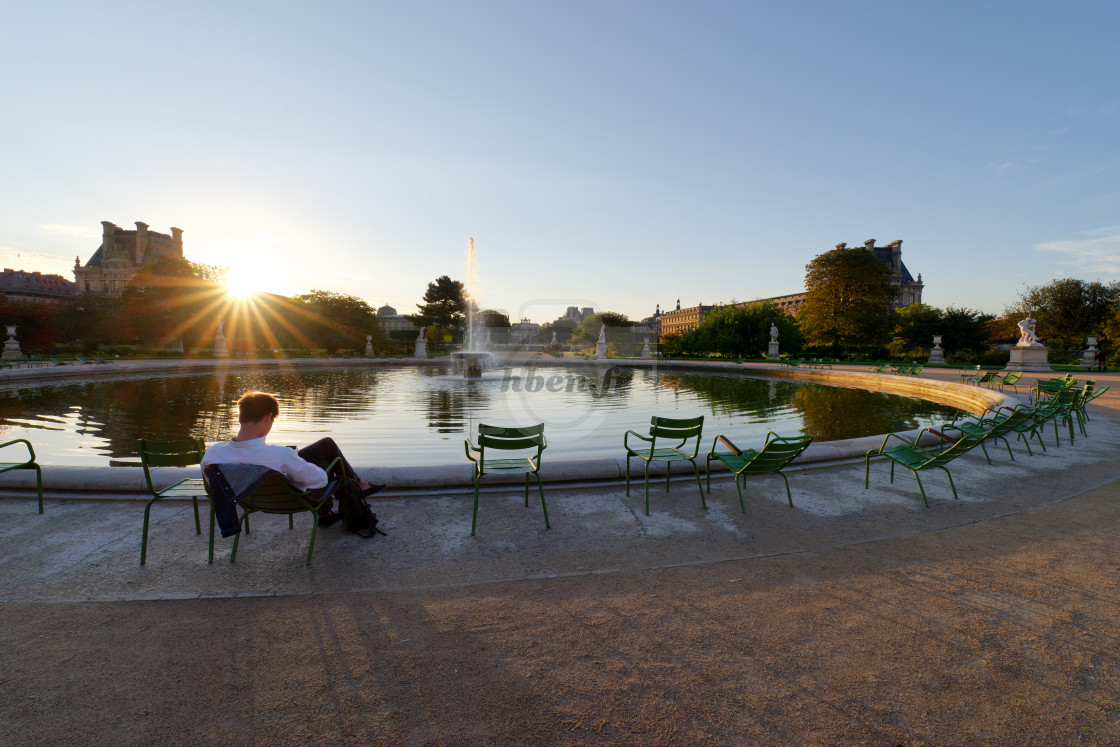 "At the edge of the pool" stock image