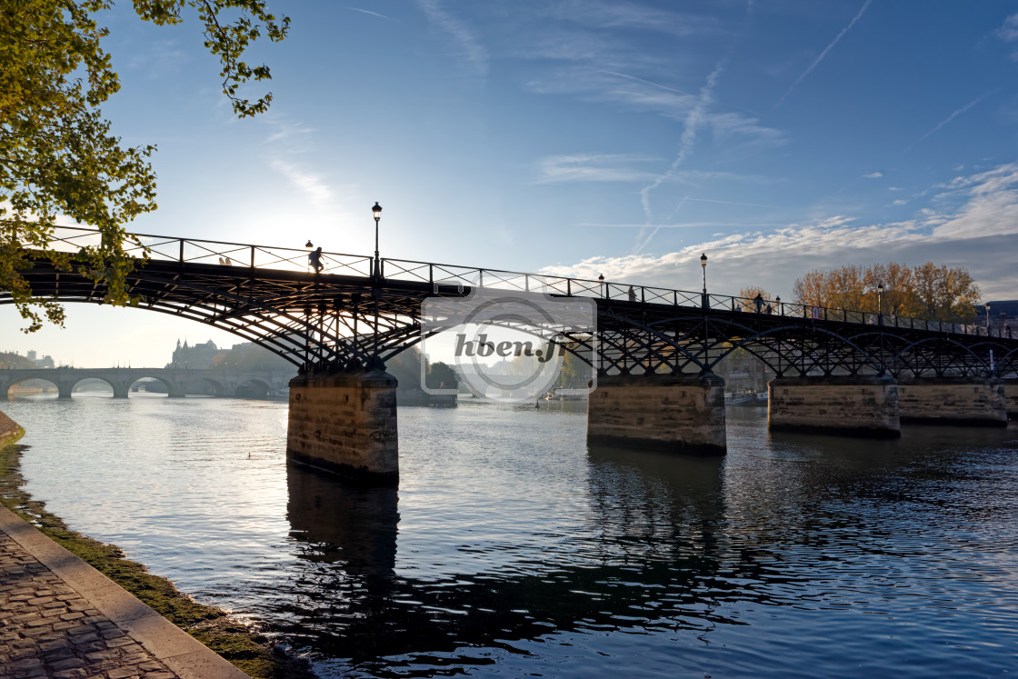 "Pont des Arts bridge" stock image