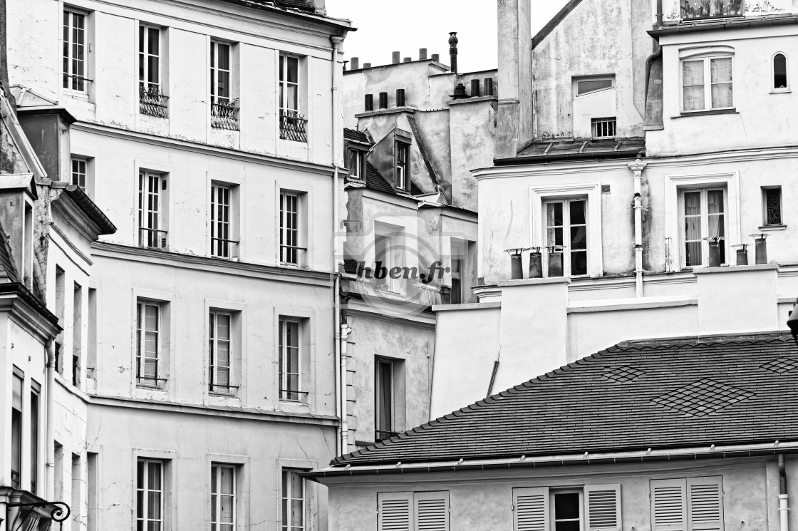 "Paris old facade" stock image