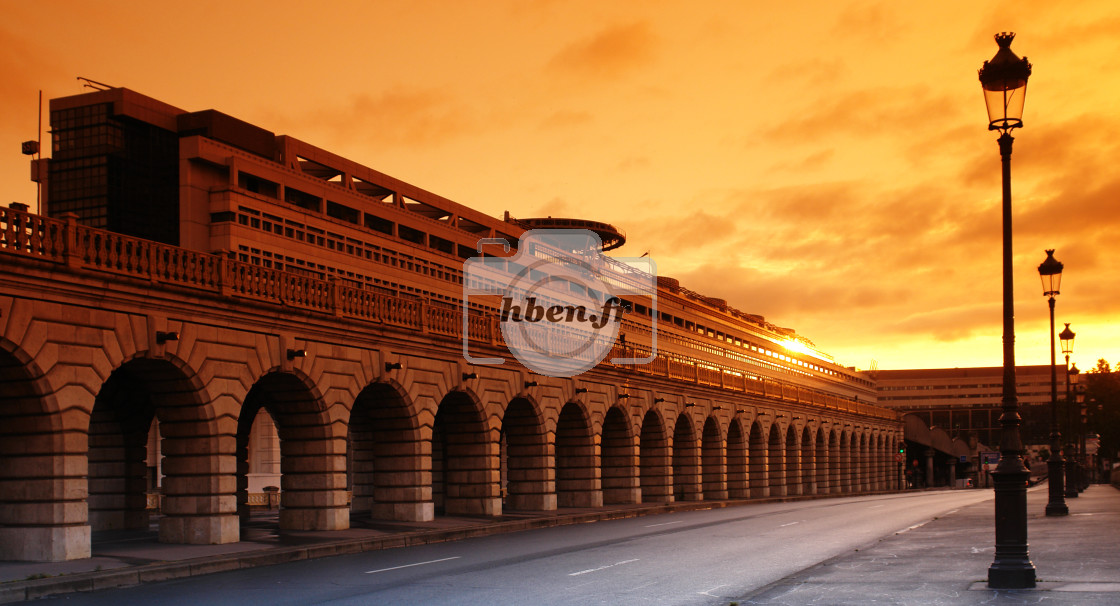 "Bercy bridge" stock image