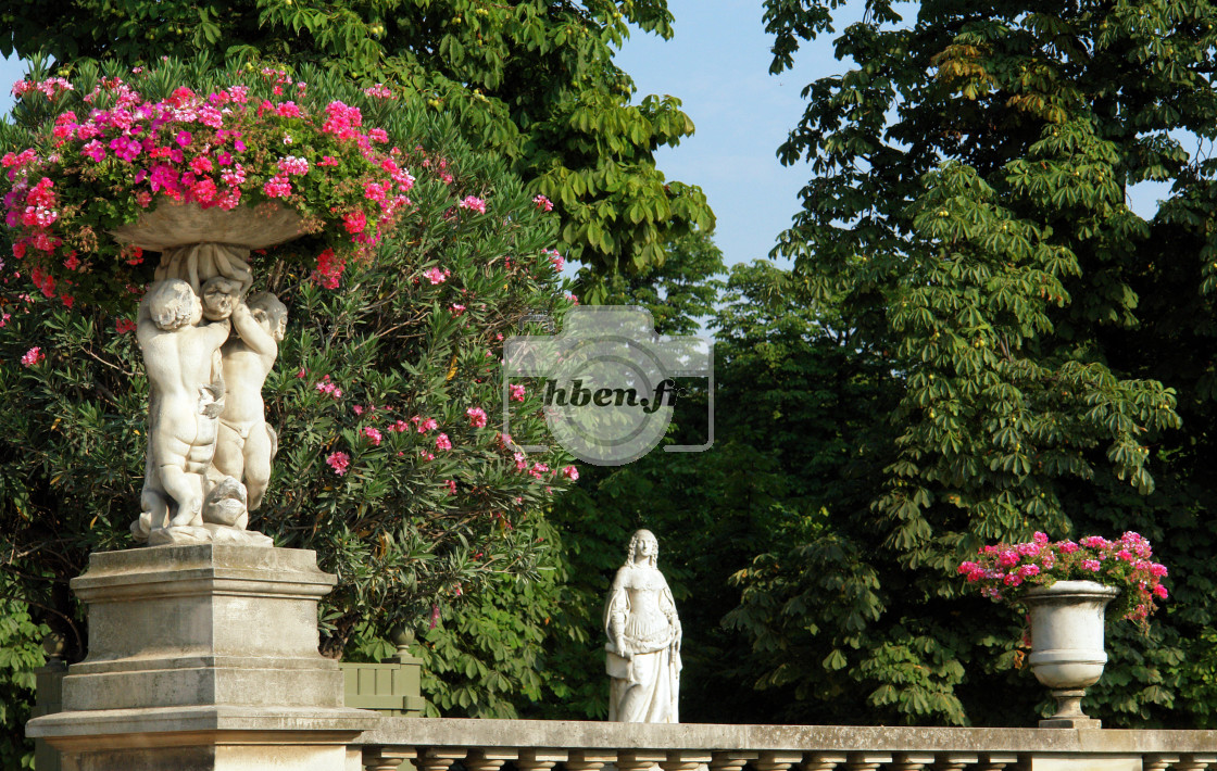 "French garden" stock image