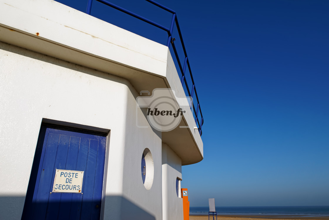 "Ouistreham blue" stock image