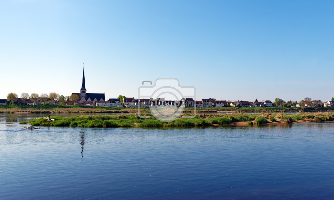 "Sully-sur-Loire village" stock image