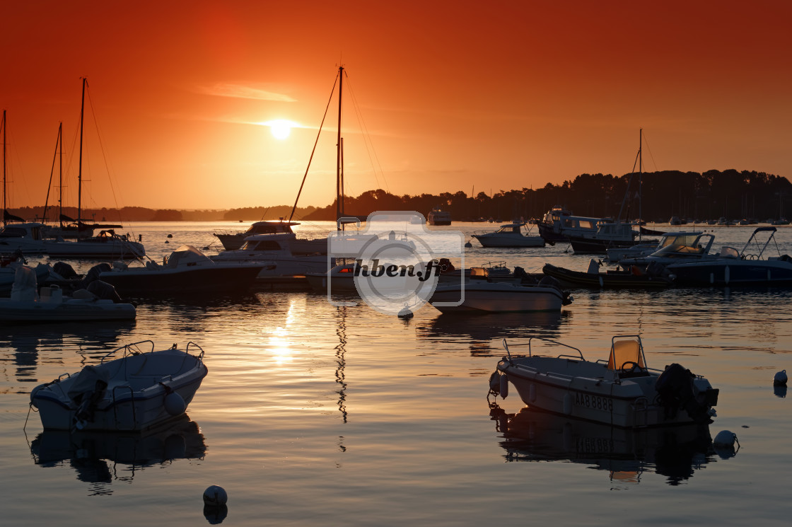 "Port blanc sunrise" stock image