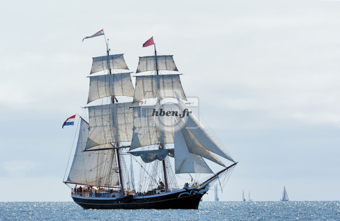 "Old rigging in Morbihan gulf" stock image