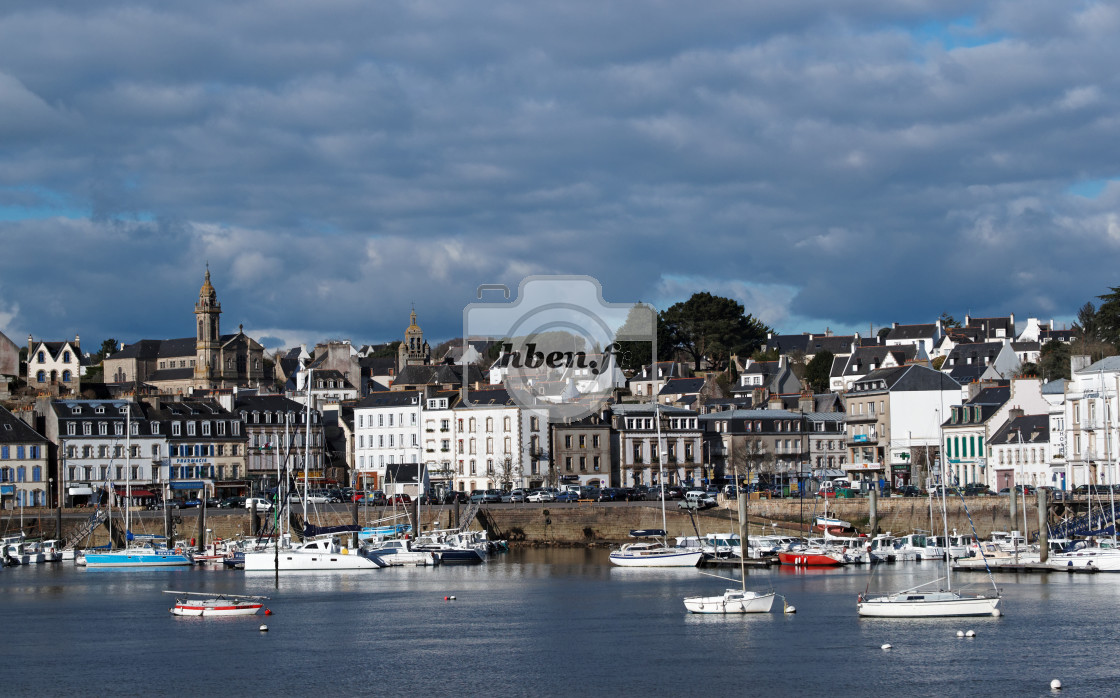 "Audierne harbor" stock image