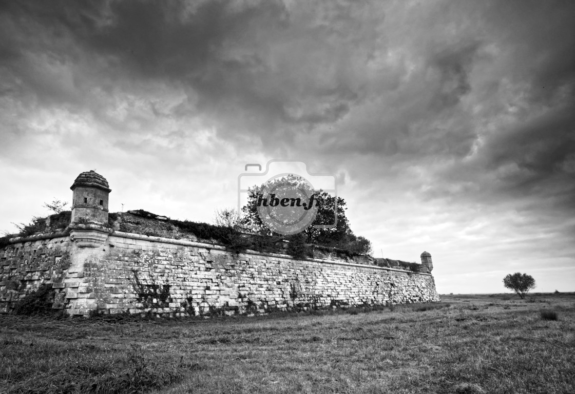 "Fortified town" stock image