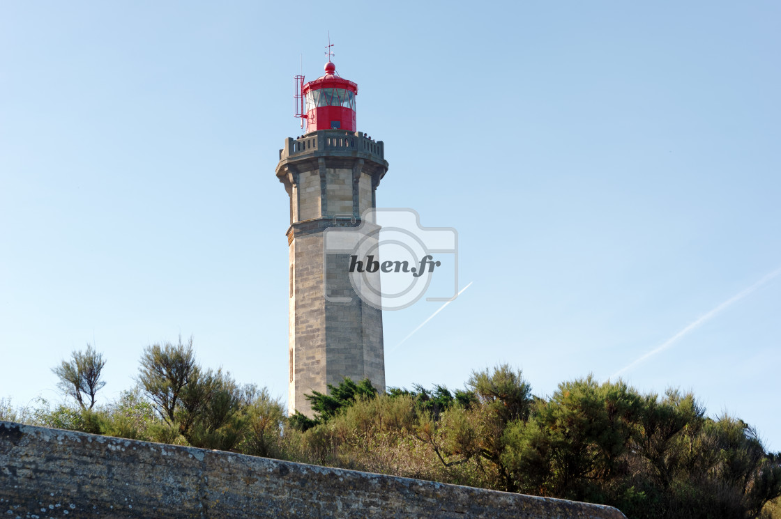 "Phare des baleines lighthouse" stock image