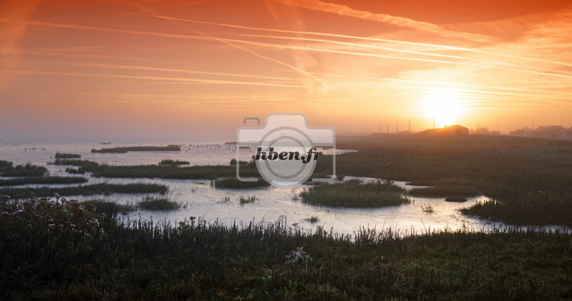 "Charente sunrise" stock image