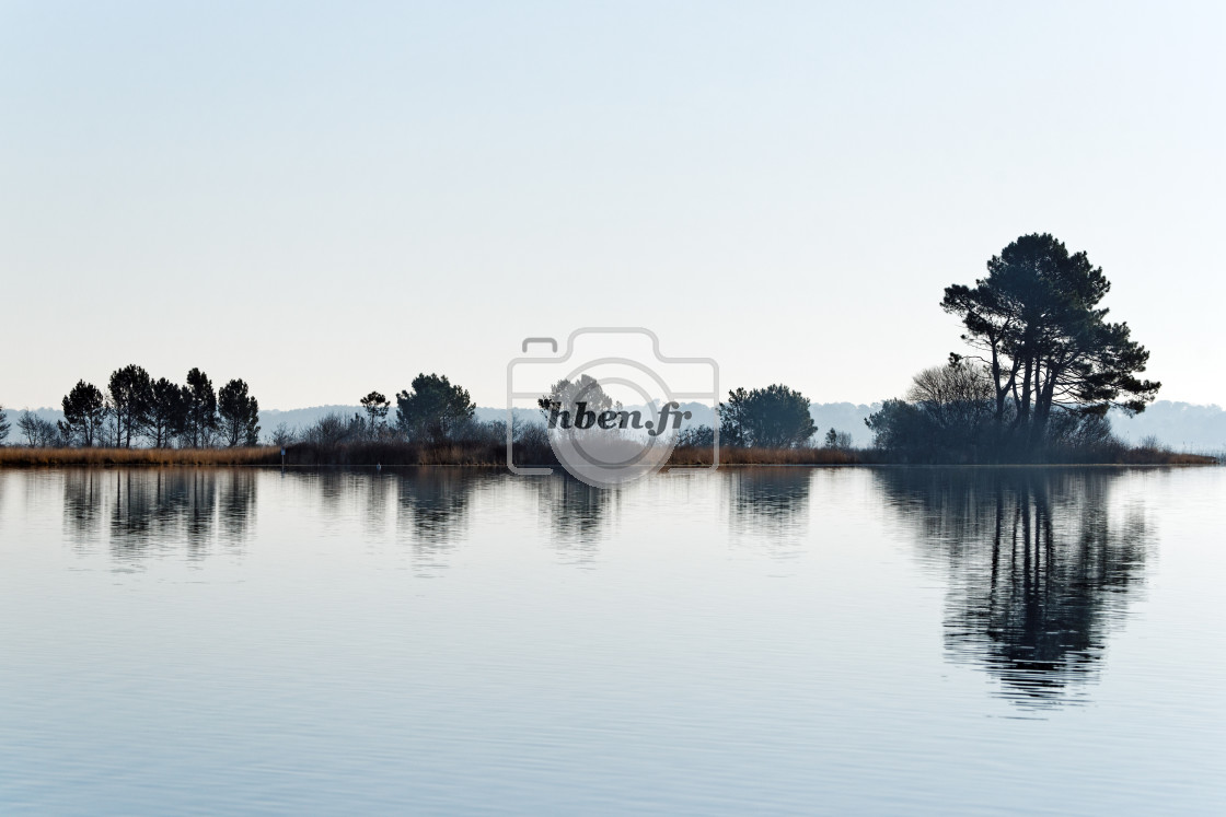 "Lake reflection" stock image