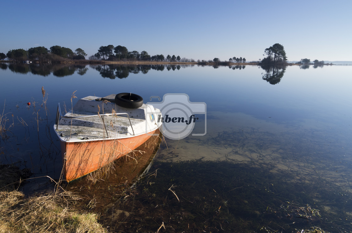 "Biscarrosse lake" stock image