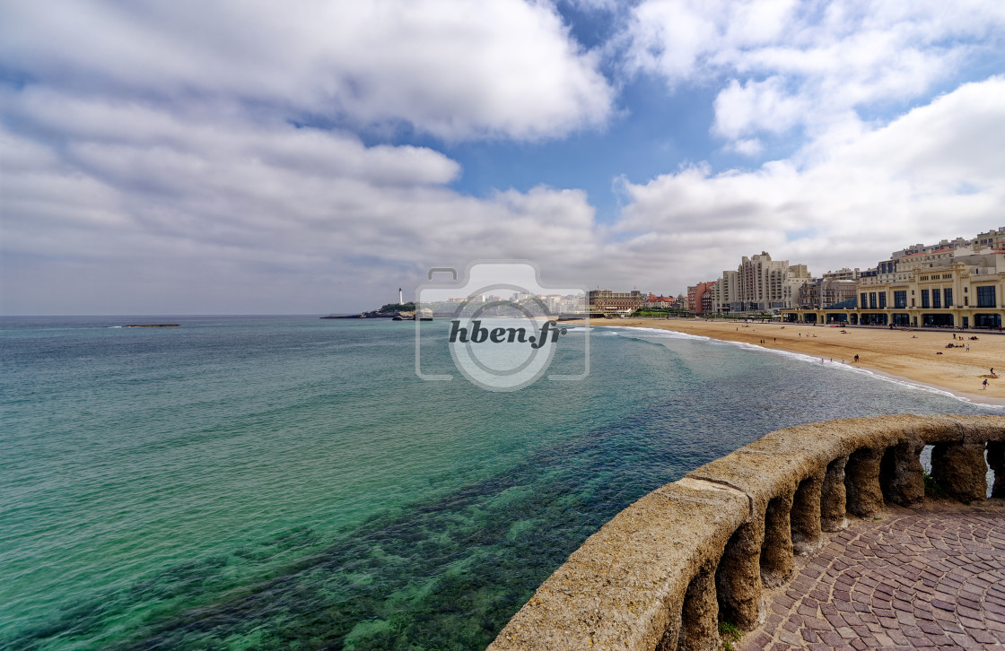 "Biarritz seaside" stock image