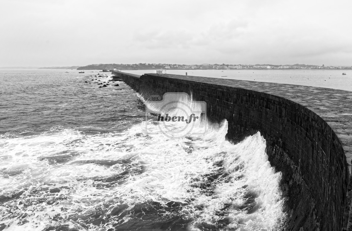 "Socoa pier" stock image