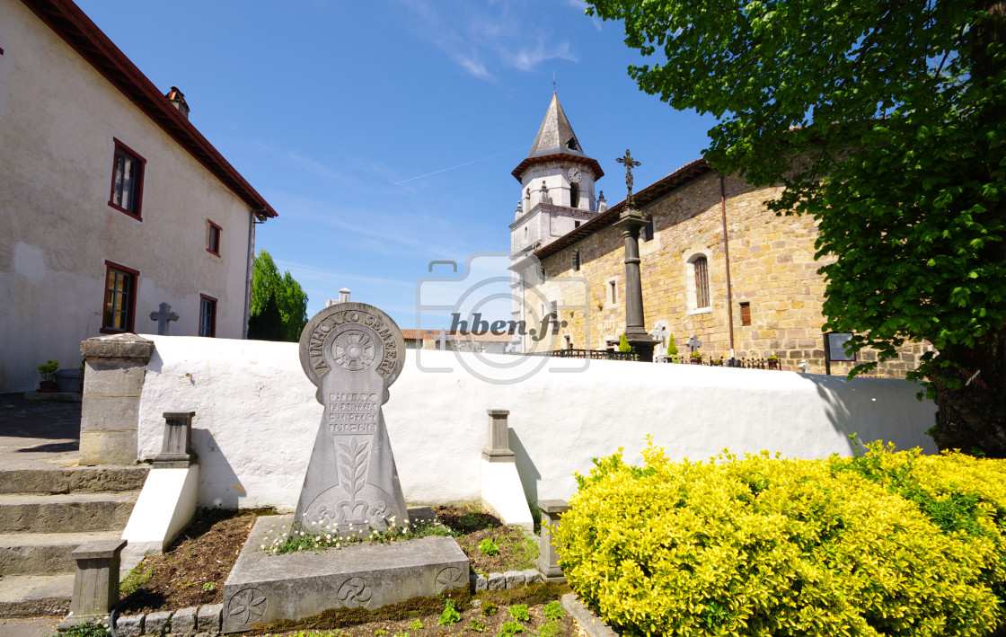 "Ainhoa village" stock image