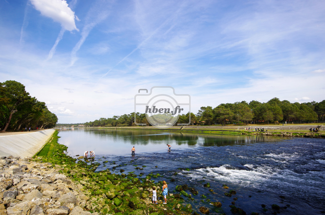 "hossegor lake" stock image