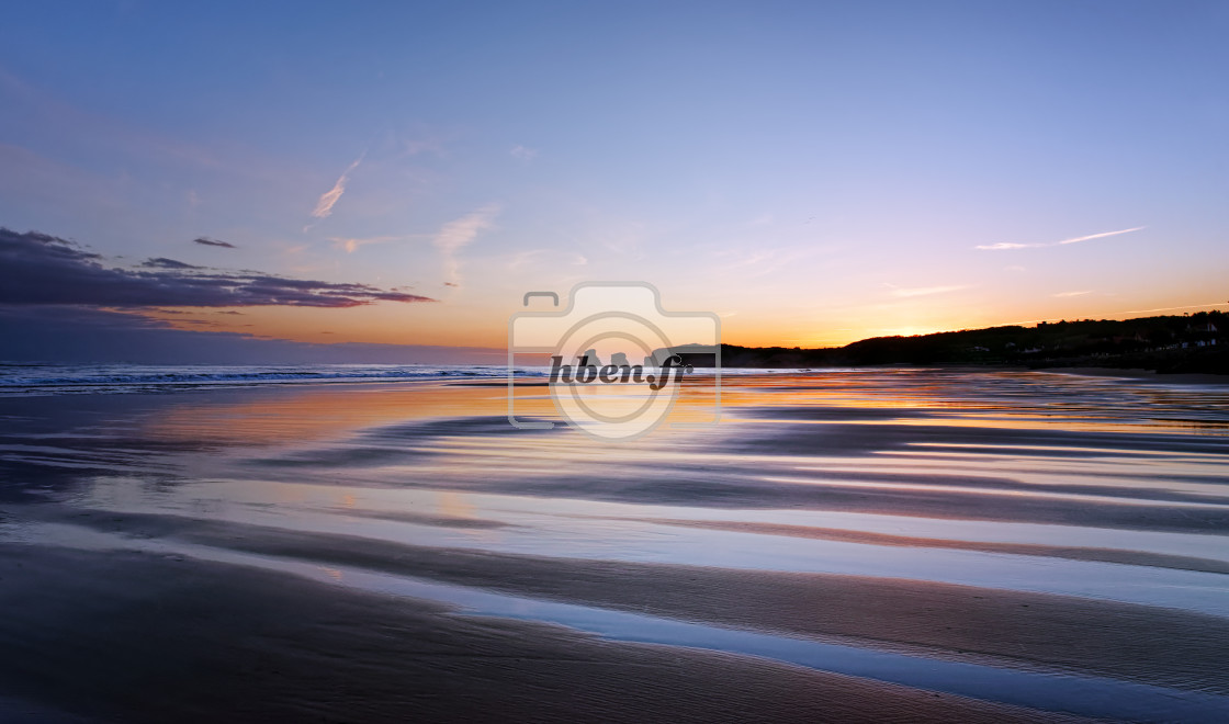 "Hendaye beach" stock image