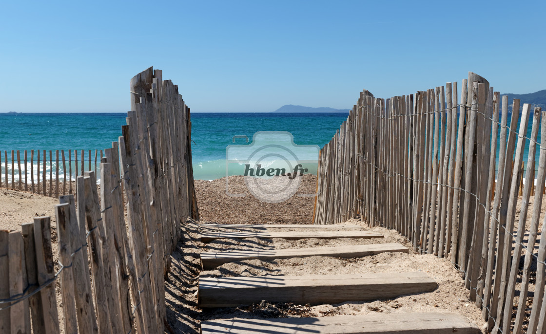 "La Madrague beach" stock image