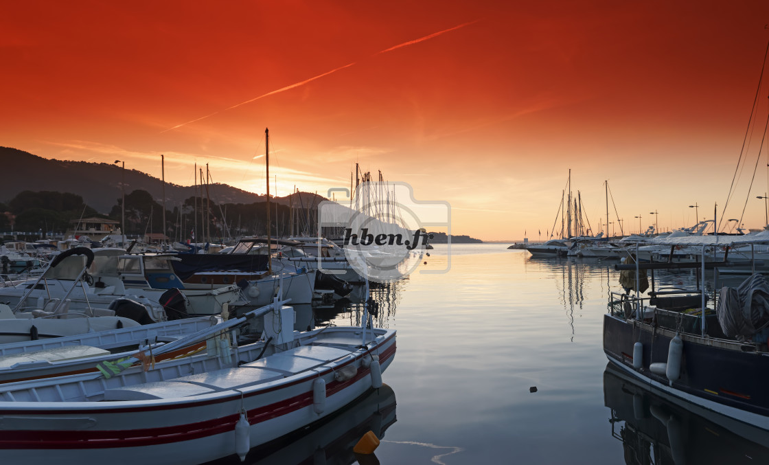 "Carqueiranne harbor" stock image