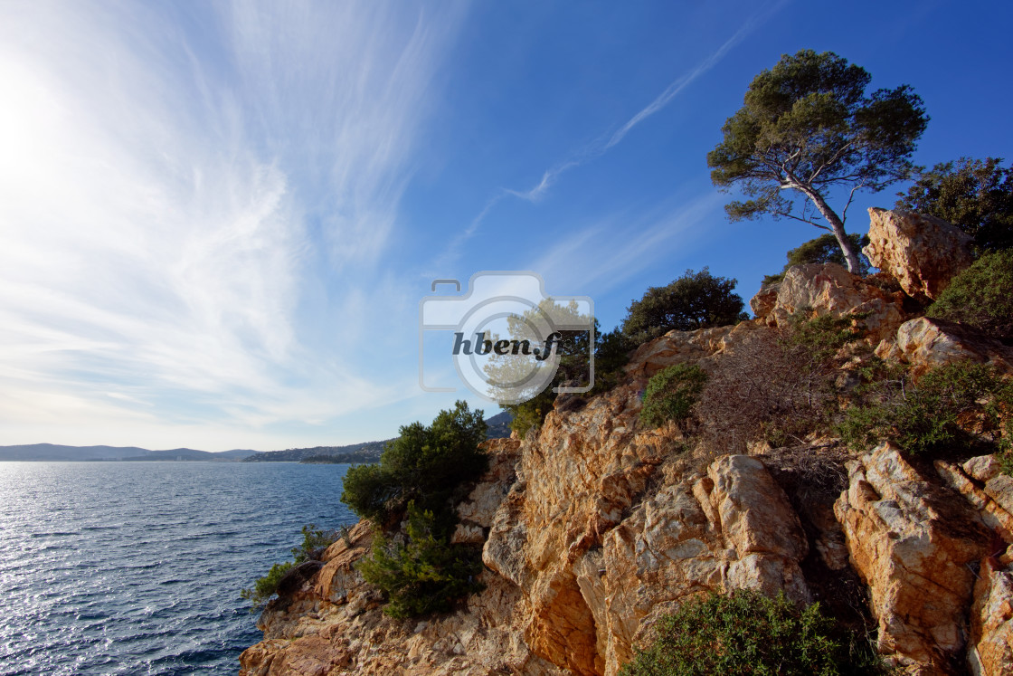 "Le Lavandou coast" stock image