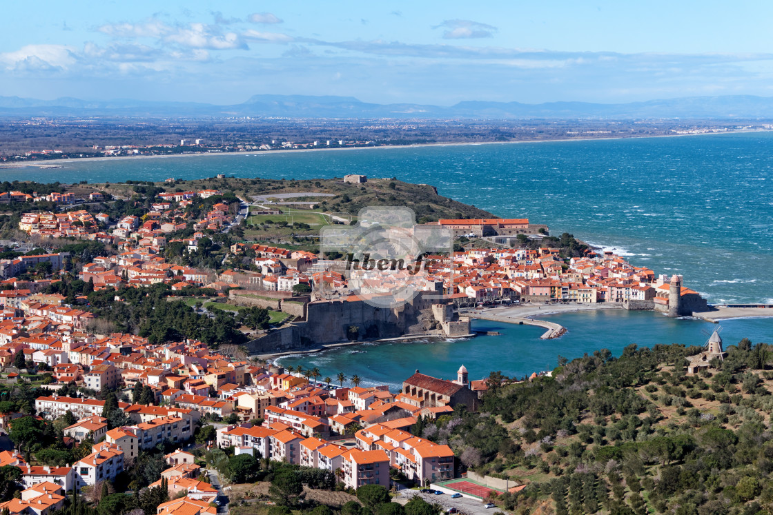 "Collioure harbor" stock image