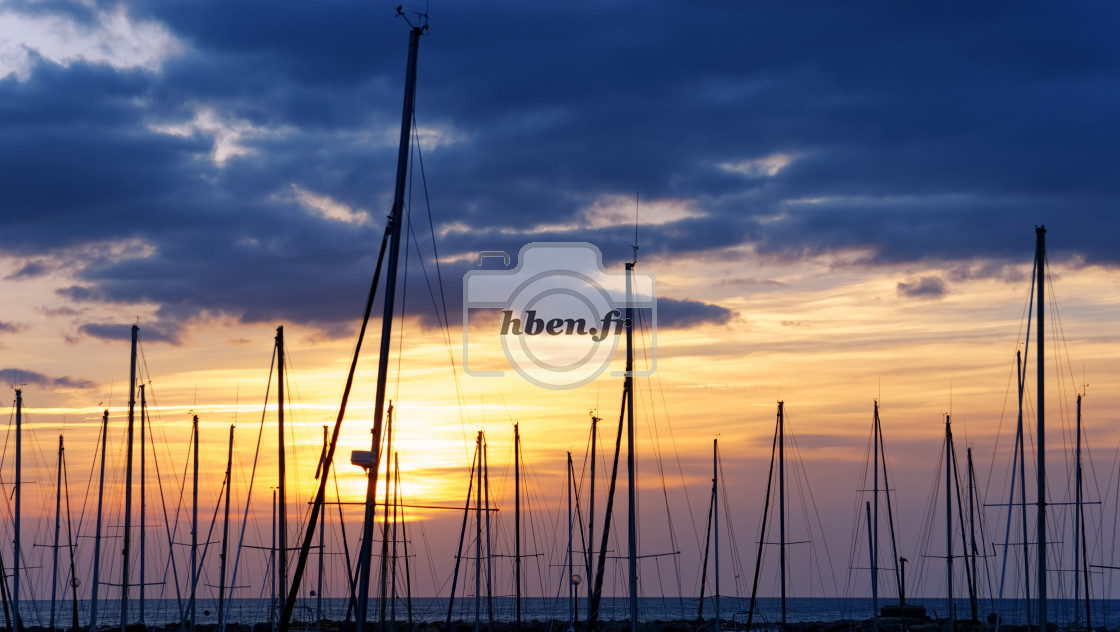 "Narbonne plage sunrise" stock image