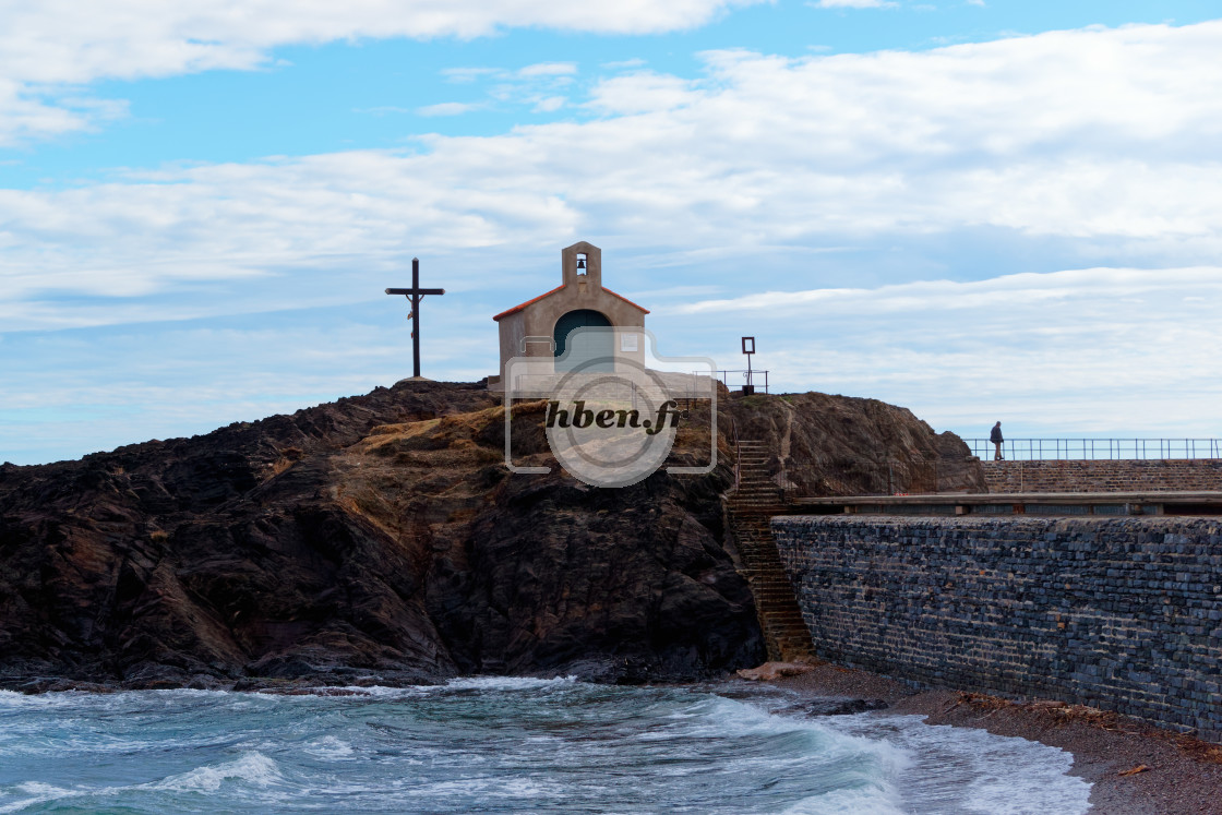 "Chapel on the rock" stock image