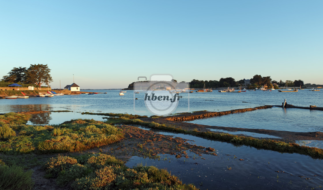 "Saint Armel village in Morbihan gulf" stock image