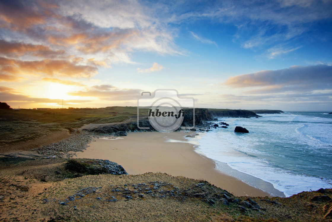 "Port-Blanc beach" stock image