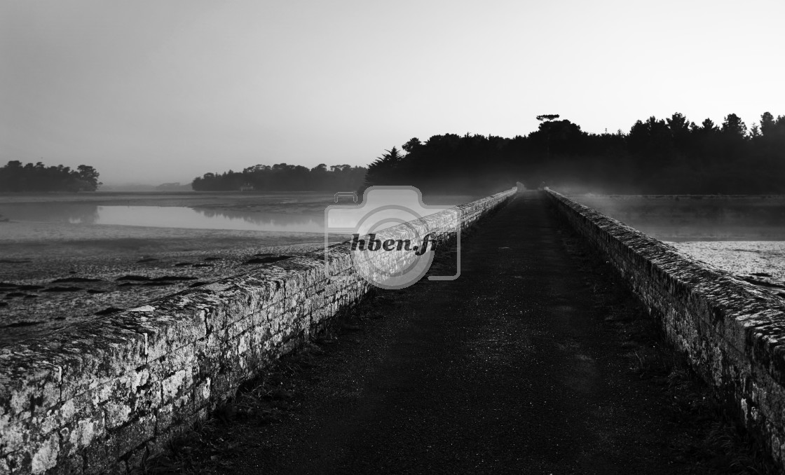 "Bridge to Île-Garo" stock image