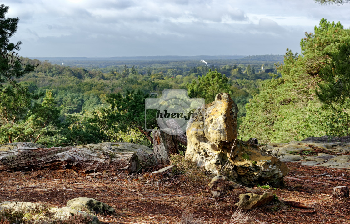 "Sur le Restant du long rocher" stock image