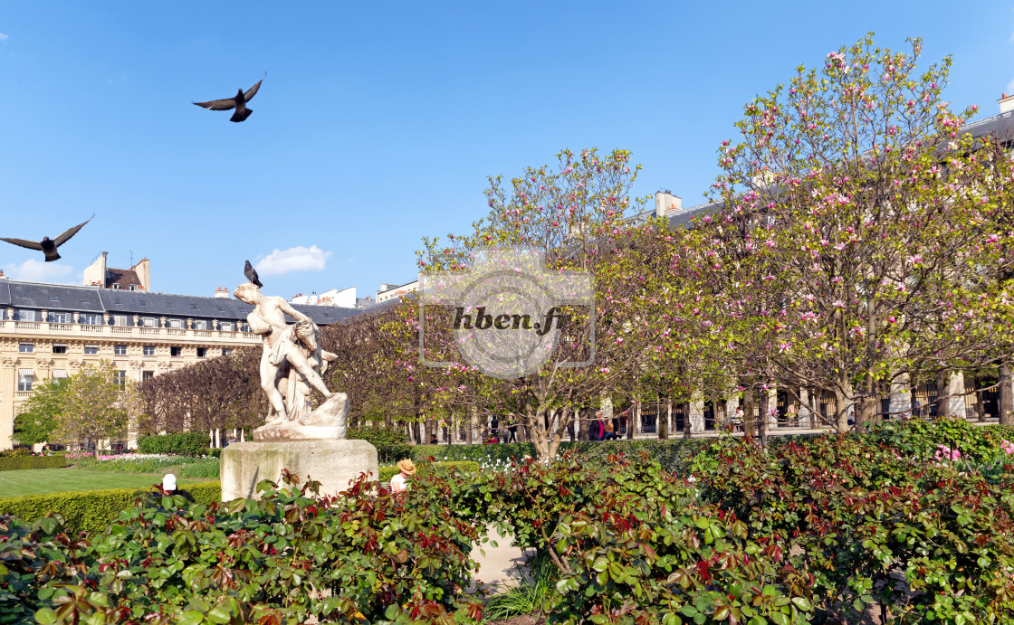 "Palais-Royal garden" stock image