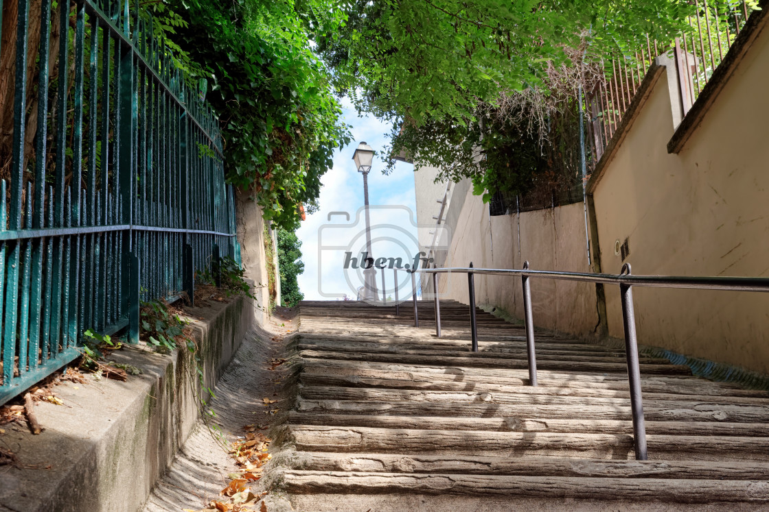 "Paris stairs" stock image