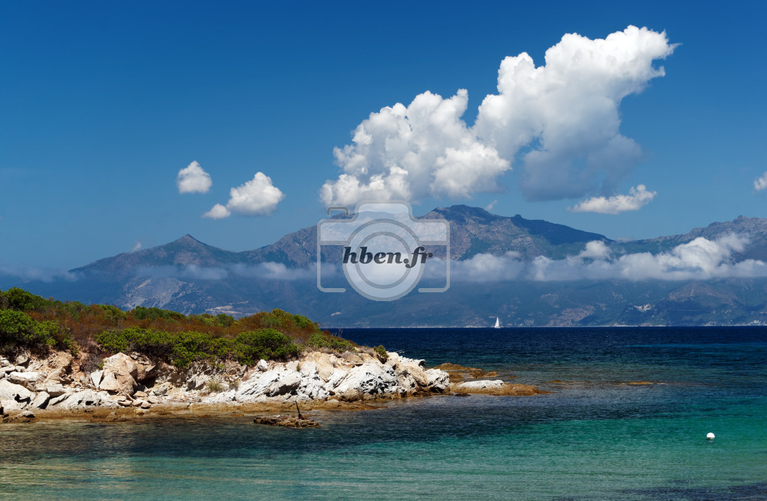 "Saint Florent bay" stock image