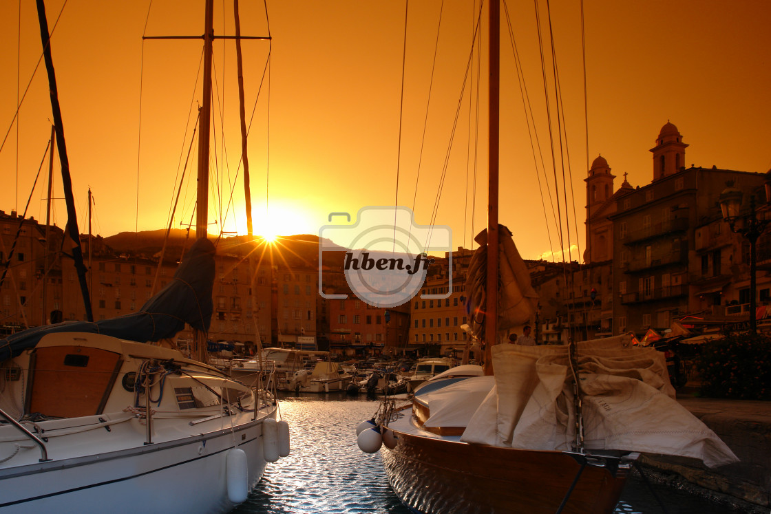 "Bastia old harbor" stock image