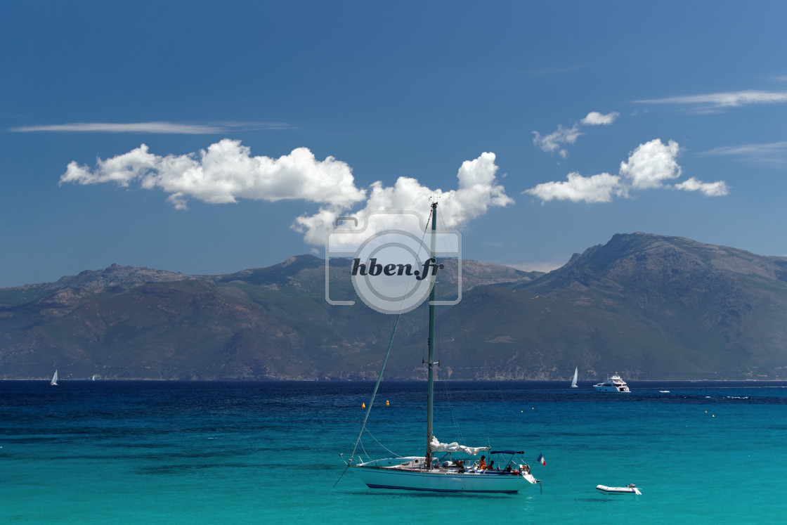 "Saint florent bay" stock image