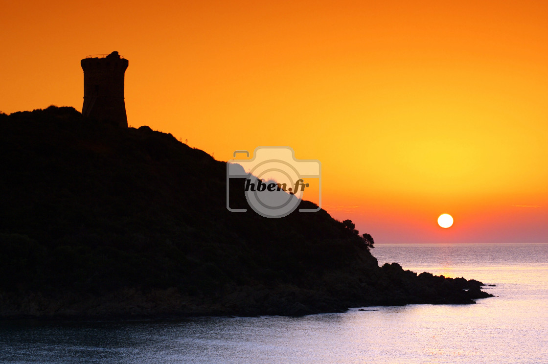 "Genoese tower" stock image