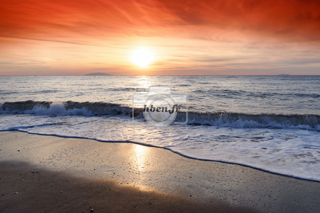 "Elba sunrise" stock image