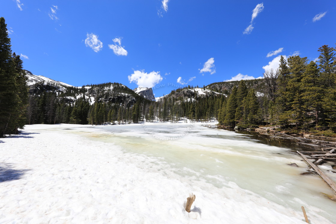 "Crisp Mountain Days" stock image