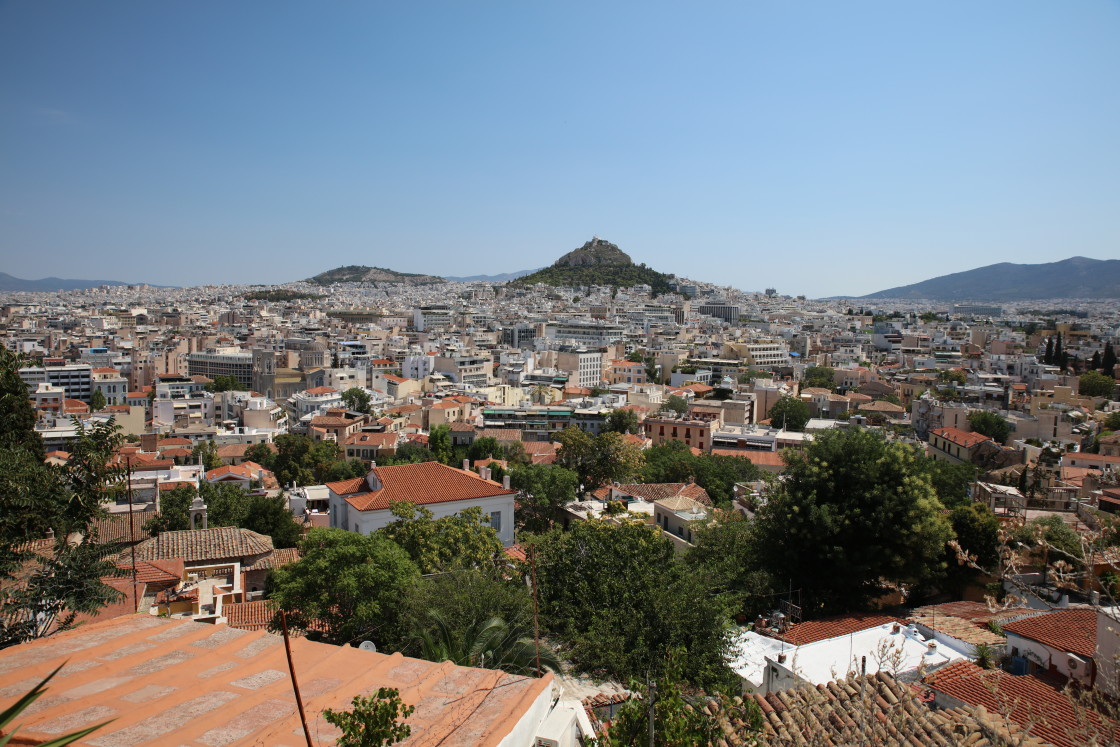 "Athen Rooftops" stock image