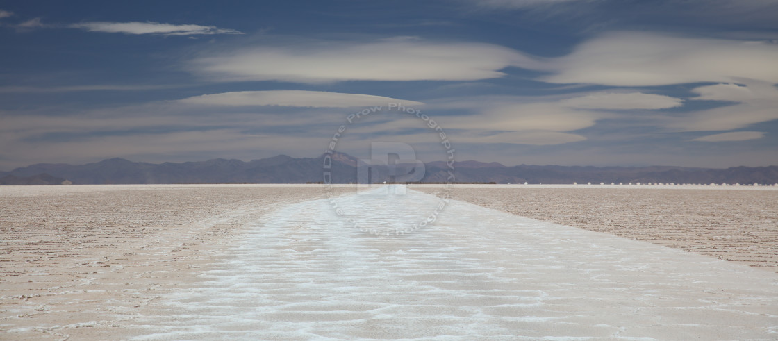 "Salt Flat Road" stock image