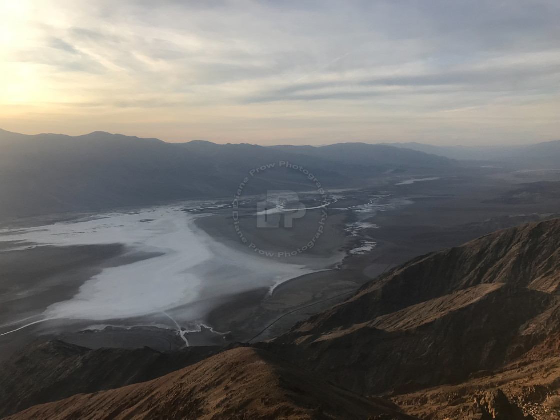 "Furnace Creek Sundown" stock image