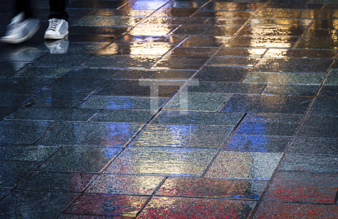 "Walking in the reflection" by TTStock - £14.99 "Walking in the reflection" stock image