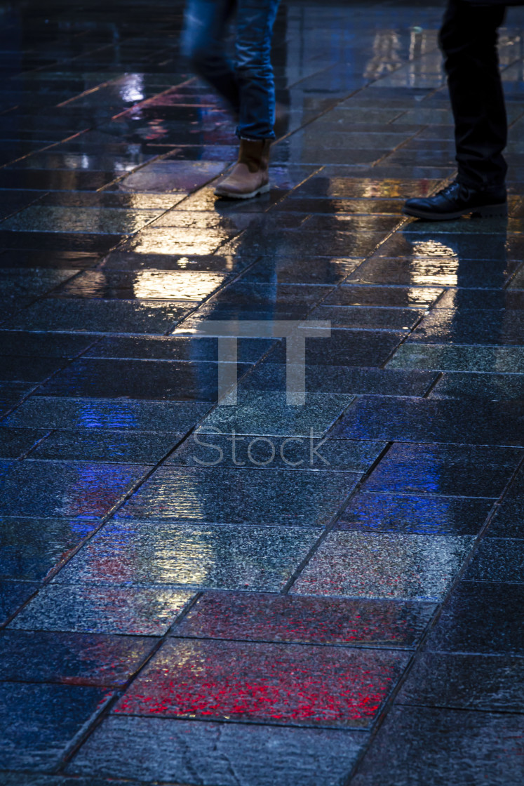 "Sidewalk in the dark" by TTStock - £14.99 "Sidewalk in the dark" stock image