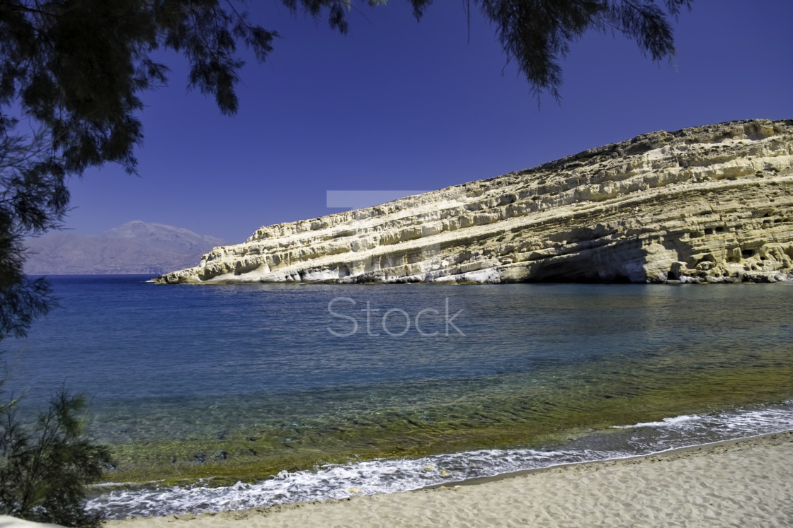 "Hippie caves at Matala" by TTStock - $7.54 "Hippie caves at Matala" stock image