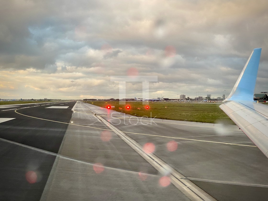 "Ready for takeoff at the airport on a bad weather rainy day." by TTStock - $7.54 "Ready for takeoff at the airport on a bad weather rainy day." stock image