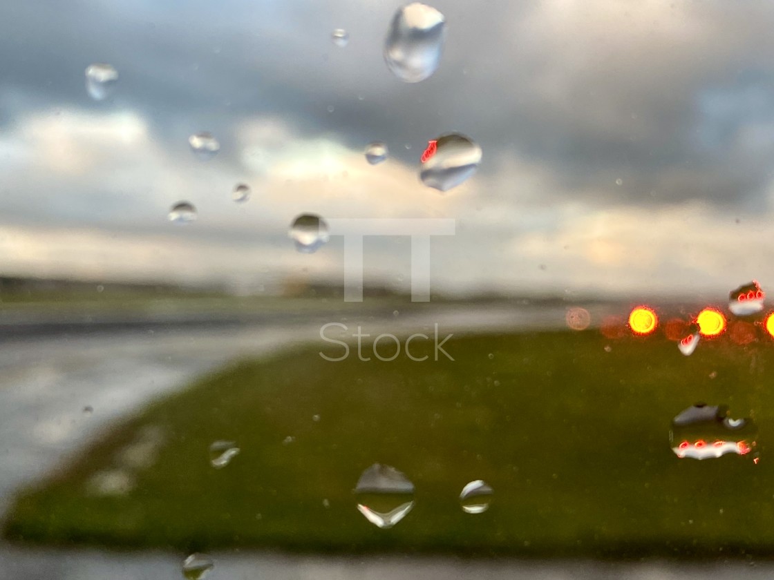 "Taxiing at Schiphol airport on a bad weather rainy day." by TTStock - $7.54 "Taxiing at Schiphol airport on a bad weather rainy day." stock image