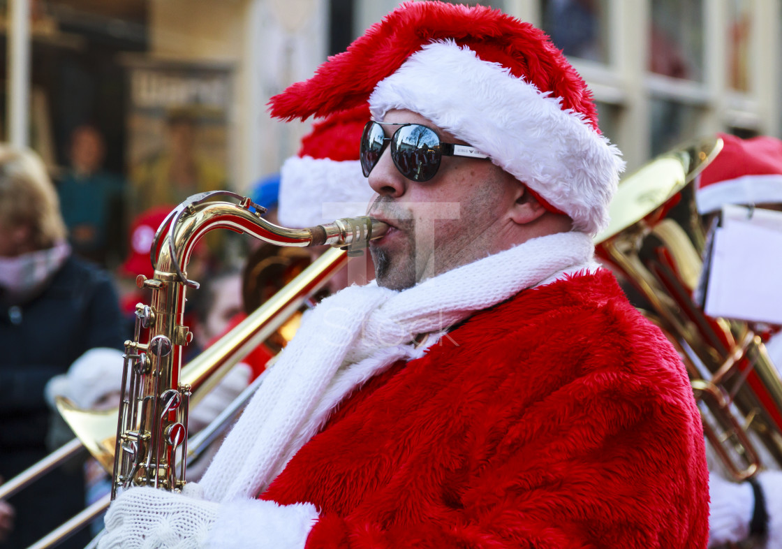 "Santa sax" by TTStock - $18.43 "Santa sax" stock image