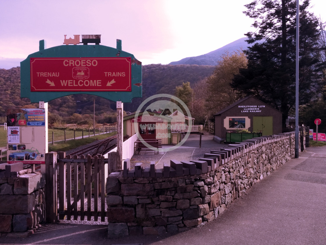 "Llanberis Lake Railway" stock image